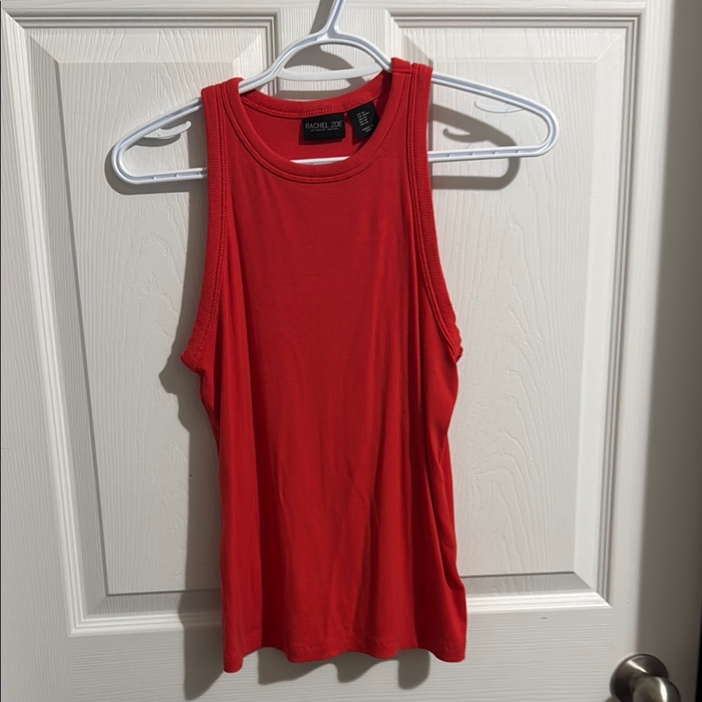 Rachel Zoe Red Sleeveless Tank Top